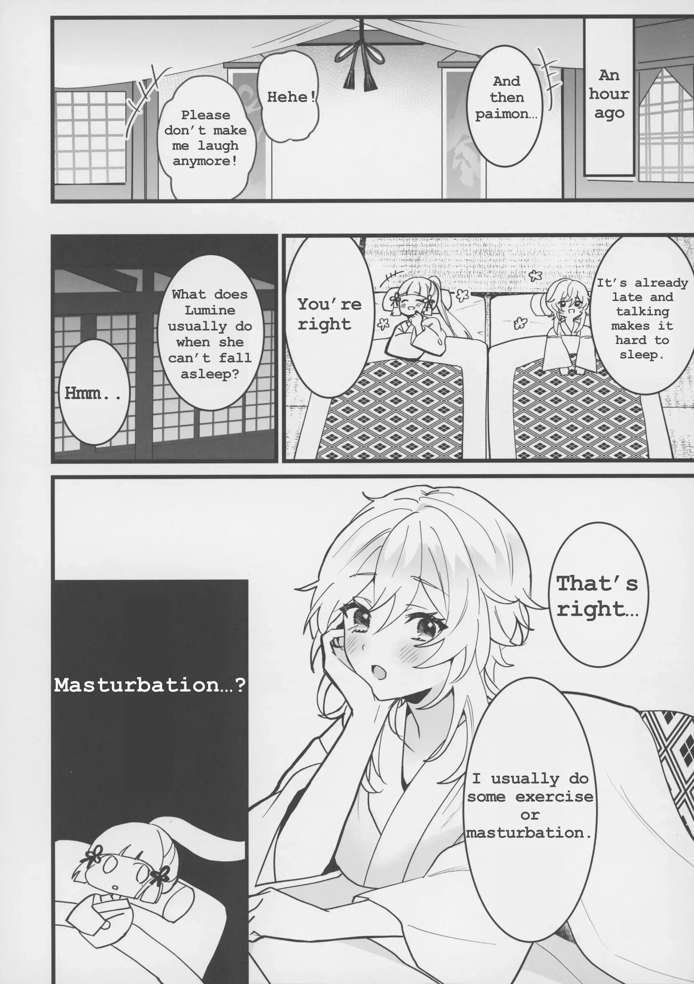 Lumine Teaches Ayaka How To Masturbate, And Thoma Gets Involved Chapter 1000 Page 5